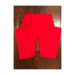 Red Fabletics leggings